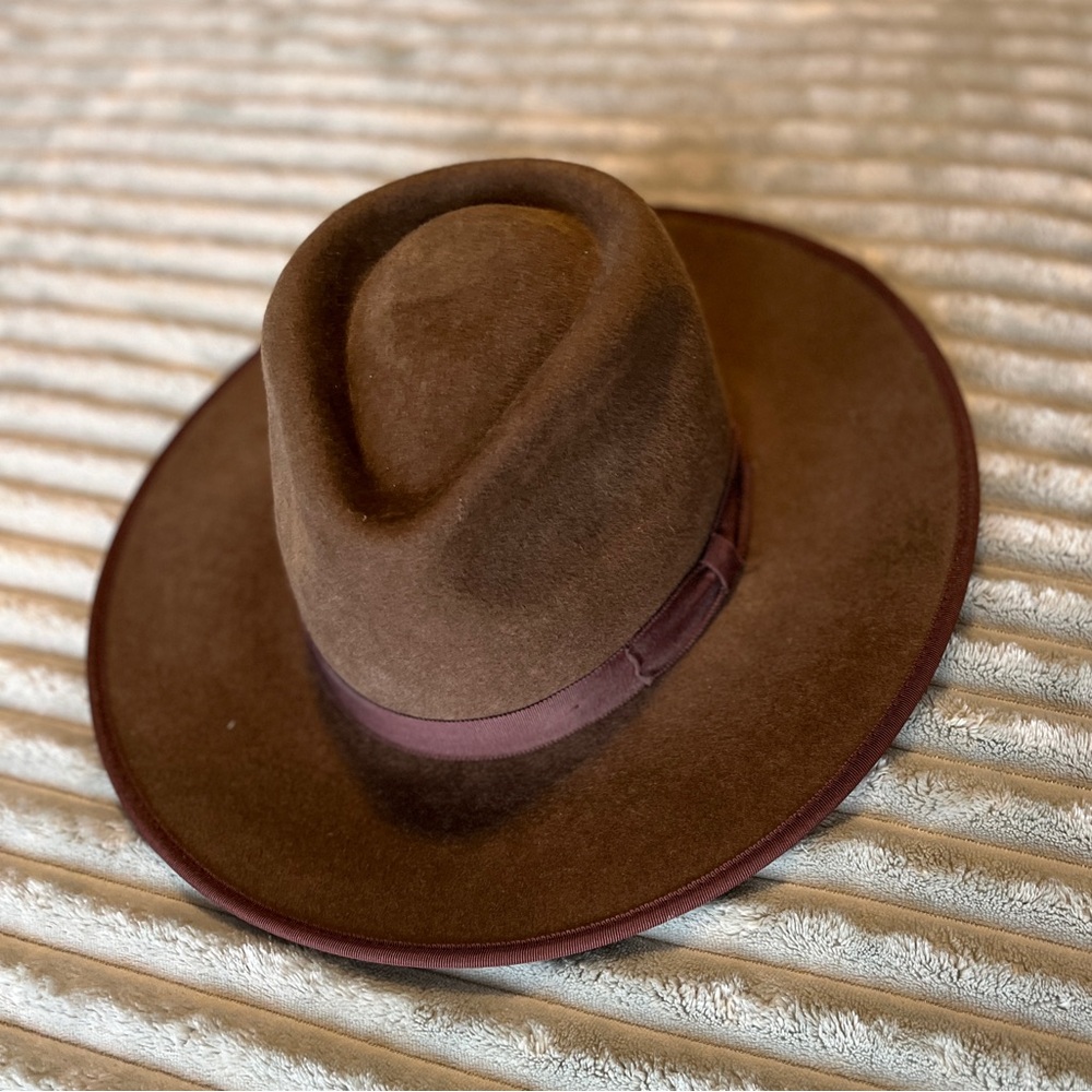 Brixton wide-brimmed winter hat